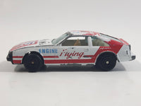 Vintage Yatming Toyota Celica Flying Engine #36 No. 1036 White Red Die Cast Toy Race Car Vehicle