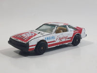 Vintage Yatming Toyota Celica Flying Engine #36 No. 1036 White Red Die Cast Toy Race Car Vehicle