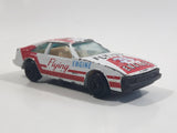 Vintage Yatming Toyota Celica Flying Engine #36 No. 1036 White Red Die Cast Toy Race Car Vehicle