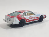 Vintage Yatming Toyota Celica Flying Engine #36 No. 1036 White Red Die Cast Toy Race Car Vehicle