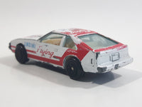 Vintage Yatming Toyota Celica Flying Engine #36 No. 1036 White Red Die Cast Toy Race Car Vehicle