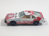 Vintage Yatming Toyota Celica Flying Engine #36 No. 1036 White Red Die Cast Toy Race Car Vehicle