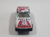 Vintage Yatming Toyota Celica Flying Engine #36 No. 1036 White Red Die Cast Toy Race Car Vehicle