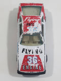 Vintage Yatming Toyota Celica Flying Engine #36 No. 1036 White Red Die Cast Toy Race Car Vehicle