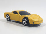 2000 Hot Wheels Corvette Yellow Die Cast Toy Car Vehicle McDonald's Happy Meal