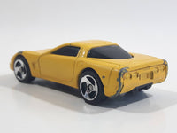 2000 Hot Wheels Corvette Yellow Die Cast Toy Car Vehicle McDonald's Happy Meal