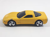 2000 Hot Wheels Corvette Yellow Die Cast Toy Car Vehicle McDonald's Happy Meal