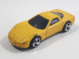 2000 Hot Wheels Corvette Yellow Die Cast Toy Car Vehicle McDonald's Happy Meal