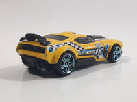 2012 Hot Wheels Thrill Racers City Stunt Fast Fish Yellow Die Cast Toy Race Car Vehicle