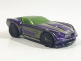 2009 Hot Wheels HW Designs Pony-Up Metallic Purple Die Cast Toy Car Vehicle