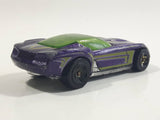 2009 Hot Wheels HW Designs Pony-Up Metallic Purple Die Cast Toy Car Vehicle