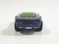 2009 Hot Wheels HW Designs Pony-Up Metallic Purple Die Cast Toy Car Vehicle