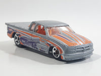 2011 Hot Wheels HW Drag Racers 1998 Chevy Pro Stock Truck Metallic Light Gray Die Cast Toy Race Car Vehicle