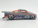 2011 Hot Wheels HW Drag Racers 1998 Chevy Pro Stock Truck Metallic Light Gray Die Cast Toy Race Car Vehicle