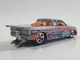 2011 Hot Wheels HW Drag Racers 1998 Chevy Pro Stock Truck Metallic Light Gray Die Cast Toy Race Car Vehicle