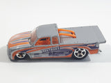 2011 Hot Wheels HW Drag Racers 1998 Chevy Pro Stock Truck Metallic Light Gray Die Cast Toy Race Car Vehicle