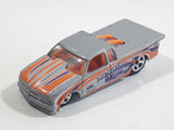 2011 Hot Wheels HW Drag Racers 1998 Chevy Pro Stock Truck Metallic Light Gray Die Cast Toy Race Car Vehicle