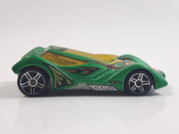 2010 Hot Wheels Race World Cave Sinistra Satin Metallic Green Die Cast Toy Car Vehicle