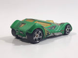 2010 Hot Wheels Race World Cave Sinistra Satin Metallic Green Die Cast Toy Car Vehicle