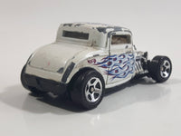 1999 Hot Wheels '32 Ford Roadster Metallic White Die Cast Toy Hot Rod Car Vehicle