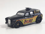 2009 Hot Wheels HW City Works Cockney Cab II Taxi Black Die Cast Toy Car Vehicle