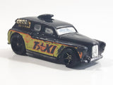 2009 Hot Wheels HW City Works Cockney Cab II Taxi Black Die Cast Toy Car Vehicle