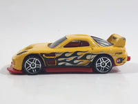 2013 Hot Wheels Police Pursuit 24 / Seven Yellow Die Cast Toy Car Vehicle