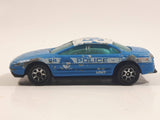 2001 Hot Wheels City Service '93 Warner Oldsmobile Aurora #54 Police Cops Blue Die Cast Toy Car Vehicle