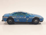 2001 Hot Wheels City Service '93 Warner Oldsmobile Aurora #54 Police Cops Blue Die Cast Toy Car Vehicle