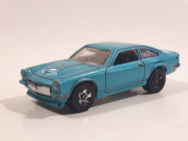 2009 Hot Wheels Custom V-8 Vega Turquoise Blue Die Cast Toy Muscle Car Vehicle