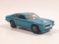 2009 Hot Wheels Custom V-8 Vega Turquoise Blue Die Cast Toy Muscle Car Vehicle