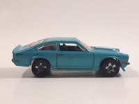 2009 Hot Wheels Custom V-8 Vega Turquoise Blue Die Cast Toy Muscle Car Vehicle