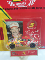 1997 Racing Champions 1996 Champion #5 Terry Labonte Kellogg's Chevrolet Monte Carlo Red Yellow Die Cast Toy Race Car Vehicle with Collector Card and Display Stand - New in Package Sealed