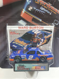 1993 Racing Champions Hardee's Racing #2 Ward Burton Hardee's Fresh Fried Chicken Mello Yello Chevy Lumina Dark Blue Die Cast Toy Race Car Vehicle with Collector Card and Display Stand - New in Package Sealed