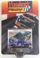 1993 Racing Champions Hardee's Racing #2 Ward Burton Hardee's Fresh Fried Chicken Mello Yello Chevy Lumina Dark Blue Die Cast Toy Race Car Vehicle with Collector Card and Display Stand - New in Package Sealed