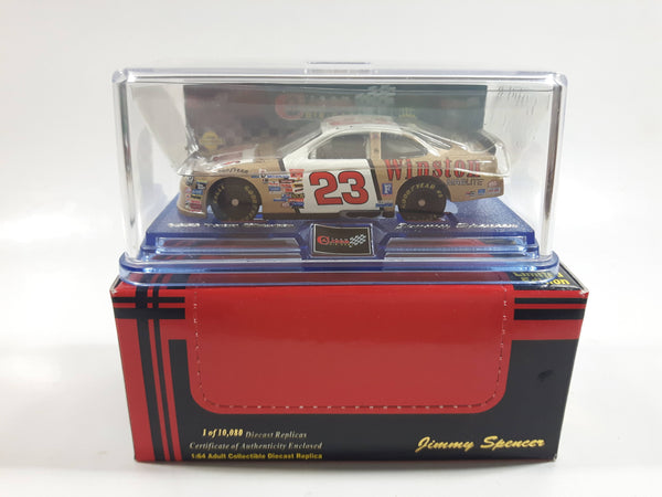 Team Caliber Team Winston Limited Edition 1 of 10,080 NASCAR #23 Jimmy Spencer 1999 Ford Taurus No Bull Food City Gold and White Die Cast Race Car Vehicle - New in Box