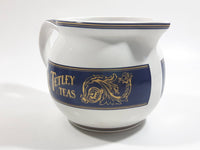 Tetley Teas Since 1837 White and Dark Blue Ceramic Tea Creamer Jug Pitcher