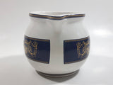 Tetley Teas Since 1837 White and Dark Blue Ceramic Tea Creamer Jug Pitcher