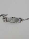 Vintage Burkhardt Jewelers Victorian Style Floral Engraved Sterling Silver Opening Photo Locket Necklace