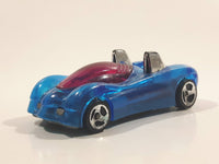 1997 Hot Wheels Phantom Racers Power Pipes Clear Blue Plastic Body Die Cast Toy Car Vehicle