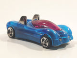 1997 Hot Wheels Phantom Racers Power Pipes Clear Blue Plastic Body Die Cast Toy Car Vehicle