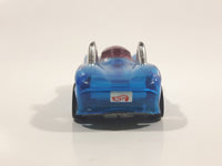 1997 Hot Wheels Phantom Racers Power Pipes Clear Blue Plastic Body Die Cast Toy Car Vehicle