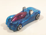 1997 Hot Wheels Phantom Racers Power Pipes Clear Blue Plastic Body Die Cast Toy Car Vehicle