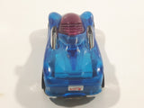 1997 Hot Wheels Phantom Racers Power Pipes Clear Blue Plastic Body Die Cast Toy Car Vehicle