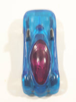 1997 Hot Wheels Phantom Racers Power Pipes Clear Blue Plastic Body Die Cast Toy Car Vehicle