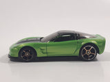 2009 Hot Wheels Faster Than Ever '09 Corvette ZR1 Metallic Green Die Cast Toy Car Vehicle