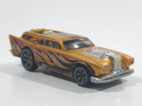 2005 Hot Wheels AcceleRacers Metal Maniacs Jack Hammer Gold Die Cast Toy Car Vehicle