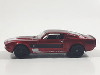 2011 Hot Wheels Muscle Mania '67 Shelby GT500 Metallic Red Die Cast Toy Muscle Car Vehicle