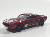 2011 Hot Wheels Muscle Mania '67 Shelby GT500 Metallic Red Die Cast Toy Muscle Car Vehicle