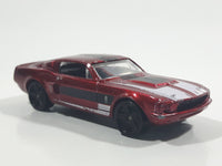 2011 Hot Wheels Muscle Mania '67 Shelby GT500 Metallic Red Die Cast Toy Muscle Car Vehicle